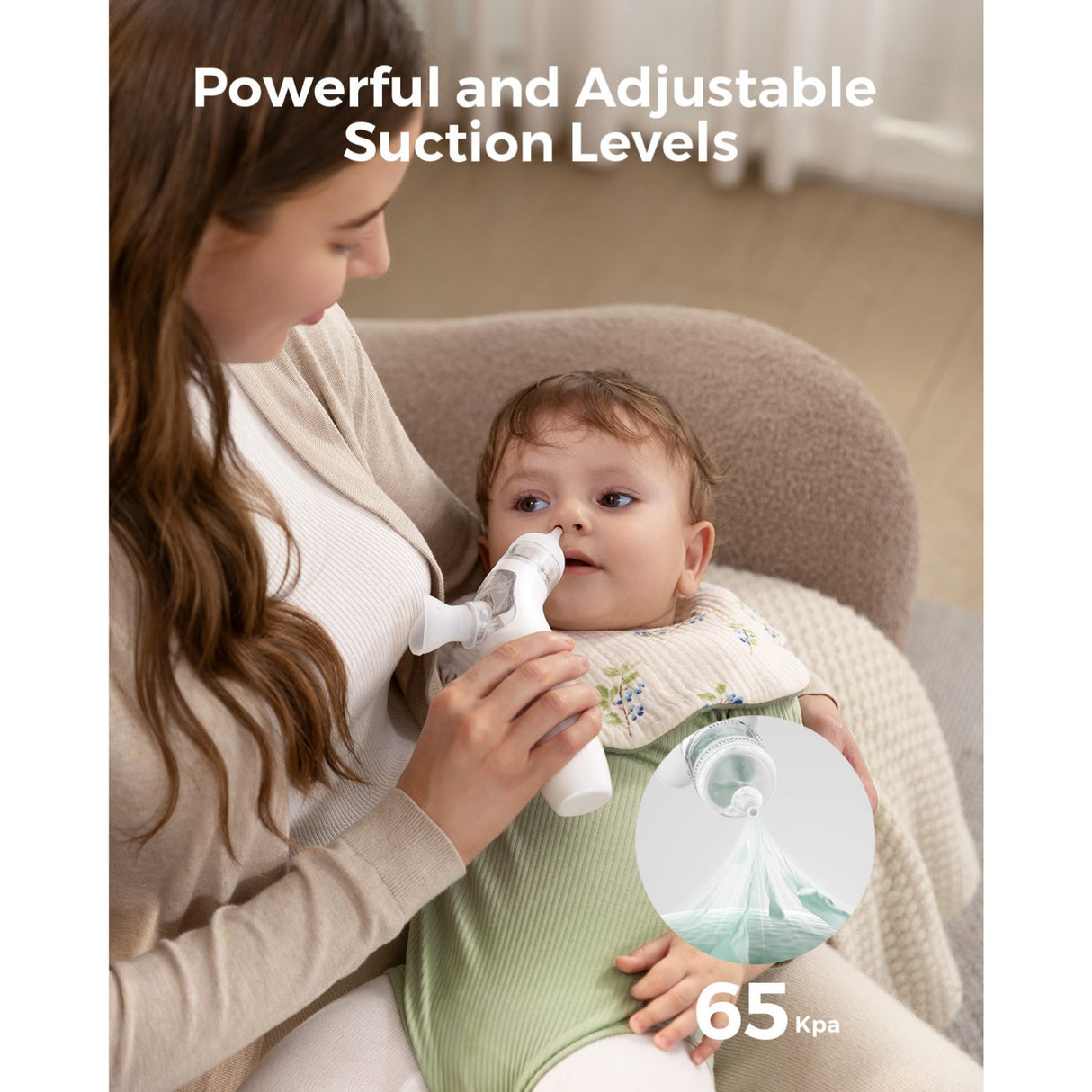 Momcozy BreezyClear™ 2-i-1 Spray & Suction Electric Nasal