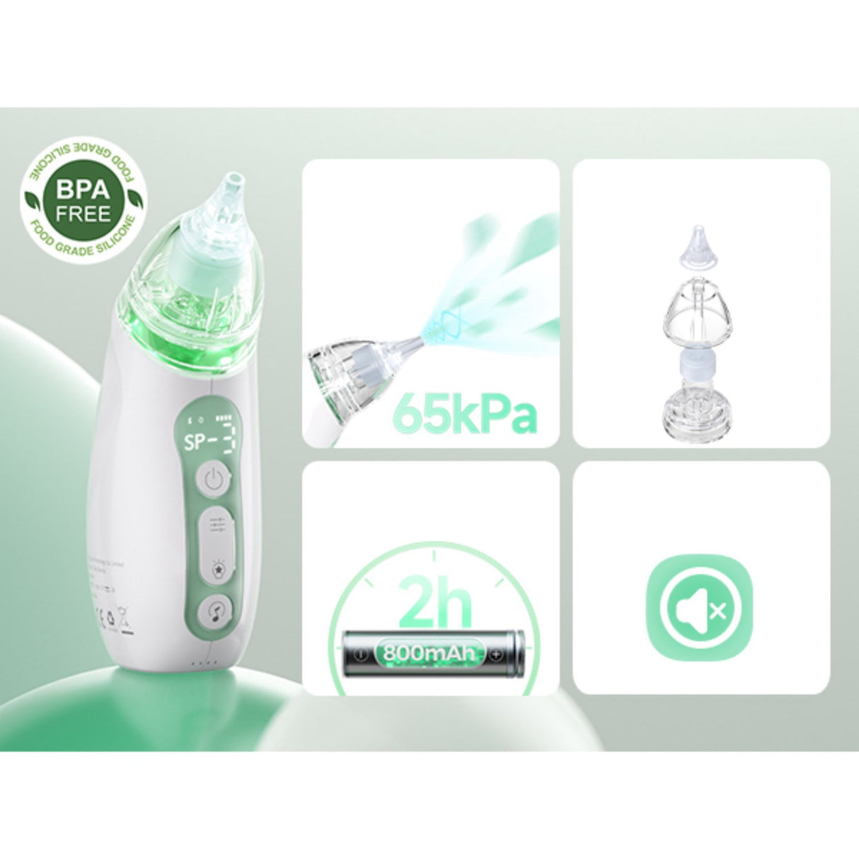 Momcozy Baby Nasal Aspirator- Long Battery Life