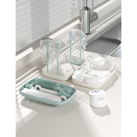 Momcozy Green 7 In 1 Baby Flaske Brush Sett