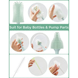 Momcozy Green Push-Press Design Flaske Brush Kit