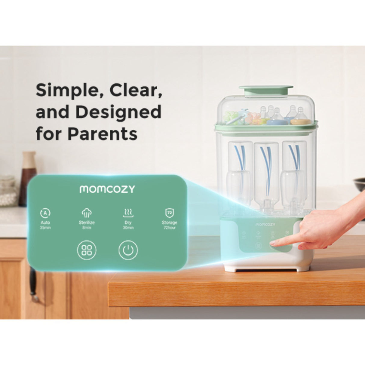 Momcozy BS04 4-in-1 Flaske Sterilizer And Dryer