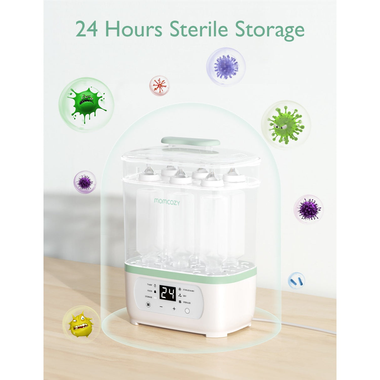 Momcozy 8-in-1 Electric Steam Baby Flaske Sterilizer