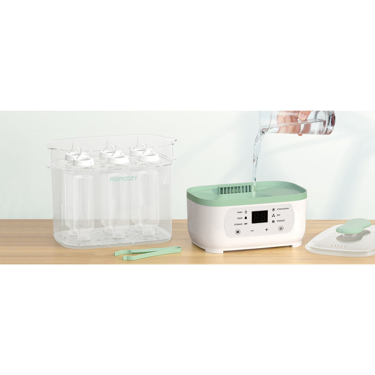 Momcozy 8-in-1 Electric Steam Baby Flaske Sterilizer