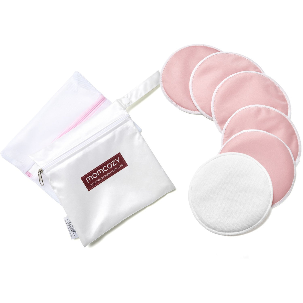 Momcozy Natural Reusable Nursing Pads 6-Pakke Thin