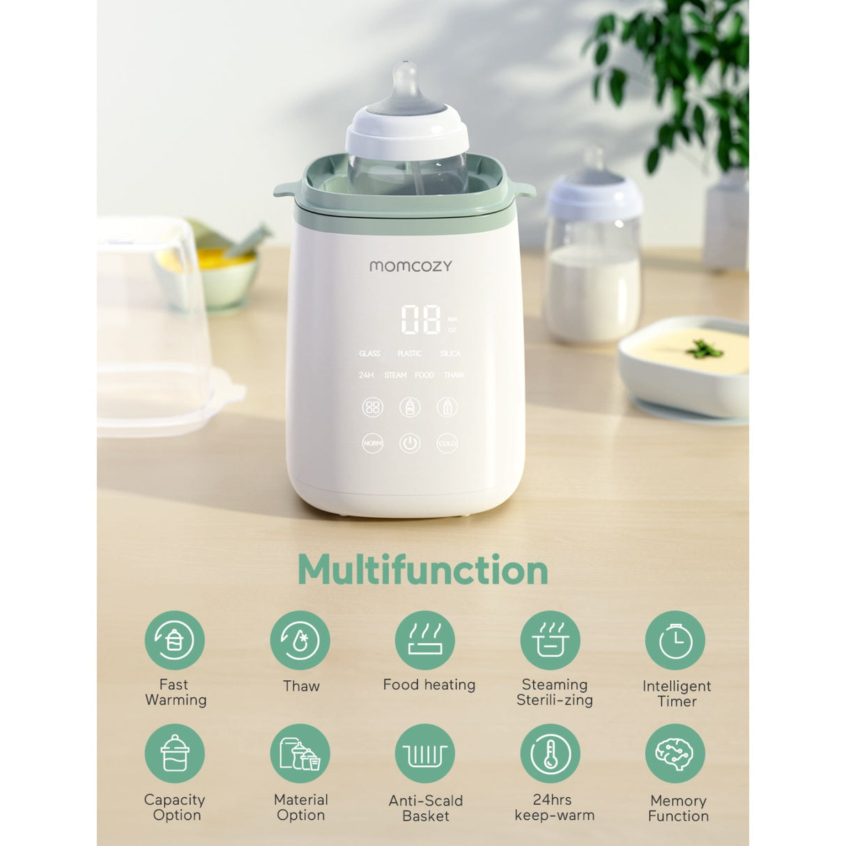 Momcozy MW01 6-in-1 Fast Baby Flaske Warmer