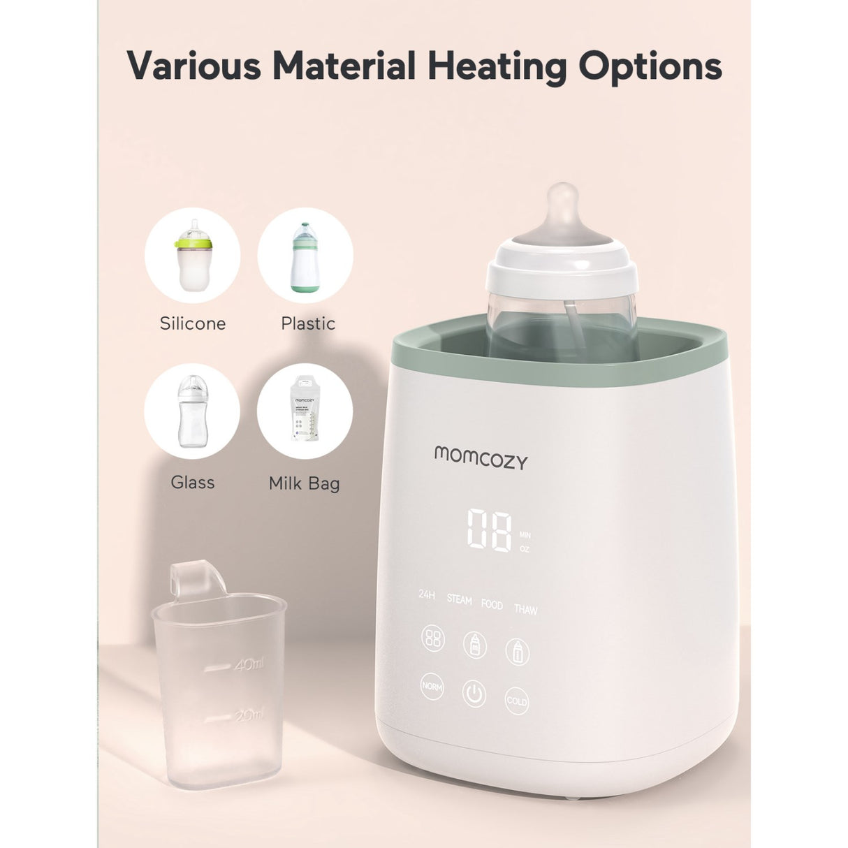 Momcozy MW01 6-in-1 Fast Baby Flaske Warmer