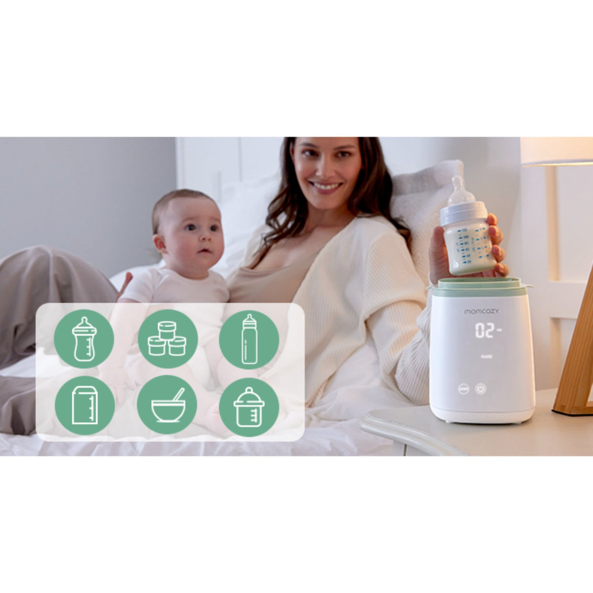 Momcozy MW01 6-in-1 Fast Baby Flaske Warmer