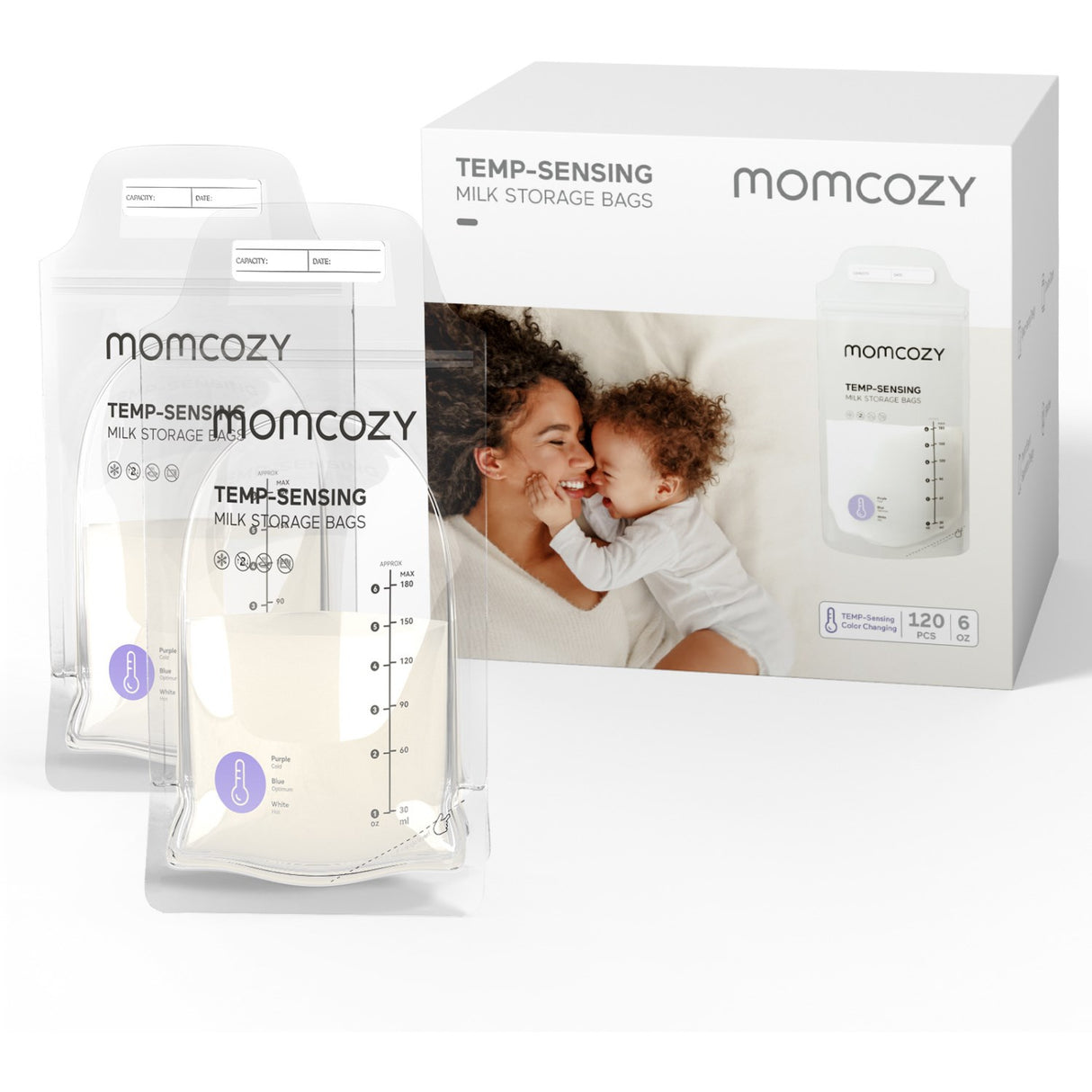 Momcozy Brystmælk Veske 120-Pack
