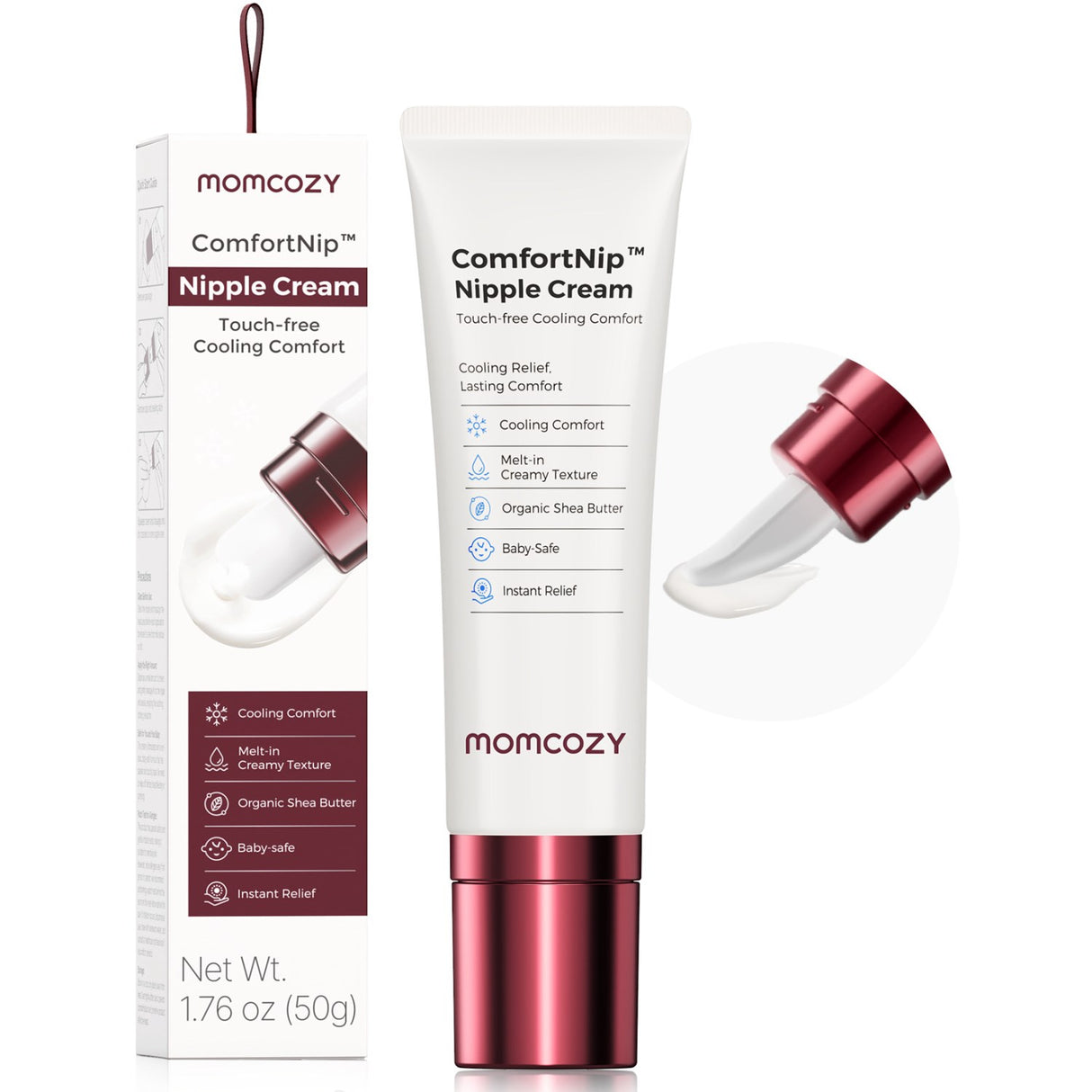 Momcozy 100% Natural Nipple Cream, Vegan Lanolin-free Nipple Butter