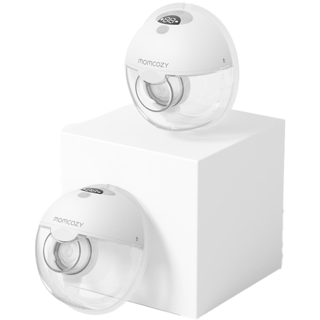 Momcozy Grey M5 Wearable Breast Pump Dobbel Pakke