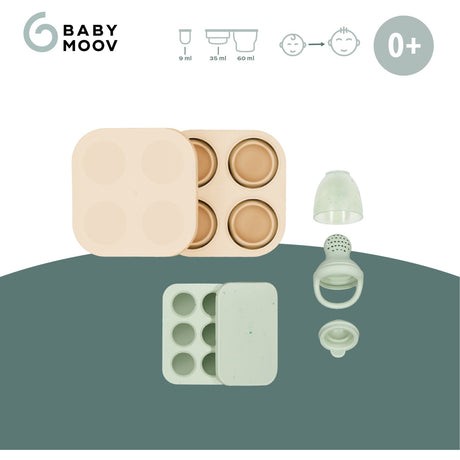 Babymoov Multi Silikon Containers & Feeder Sett