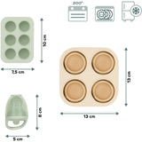 Babymoov Multi Silikon Containers & Feeder Sett