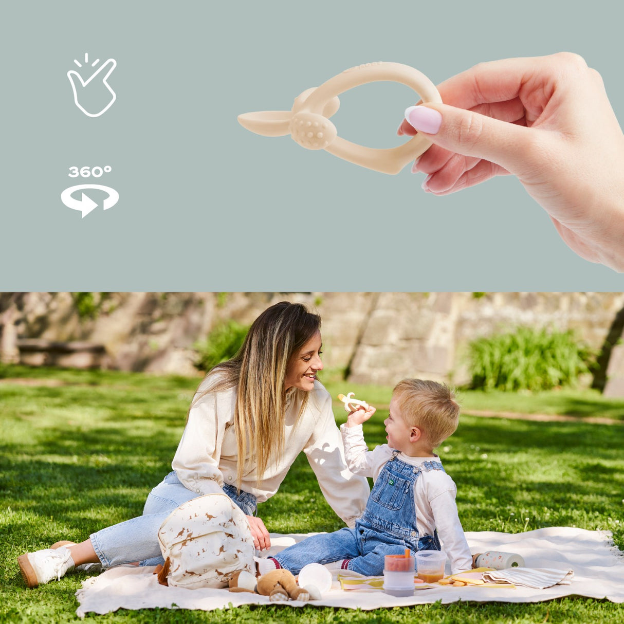 Babymoov Beige Teething Skje