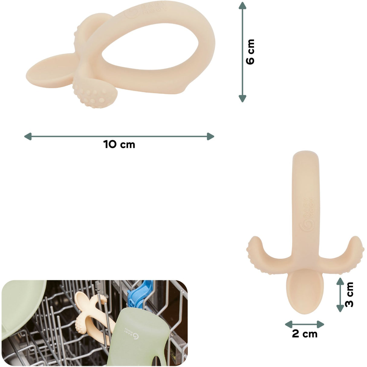 Babymoov Beige Teething Skje
