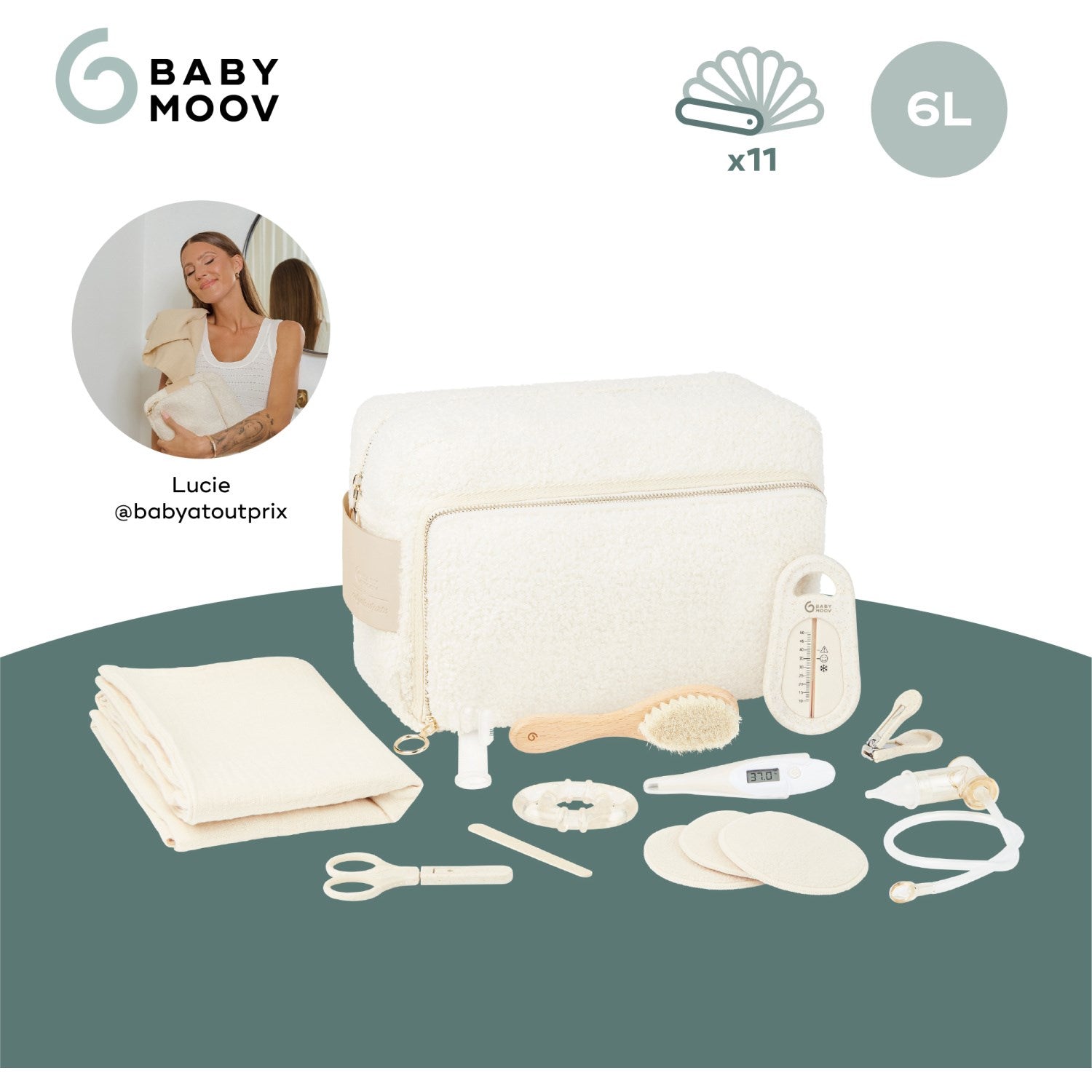 Babymoov Curl White Toiletry Sett