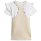 Tommy Hilfiger Classic Beige Dungaree Kjole Sett