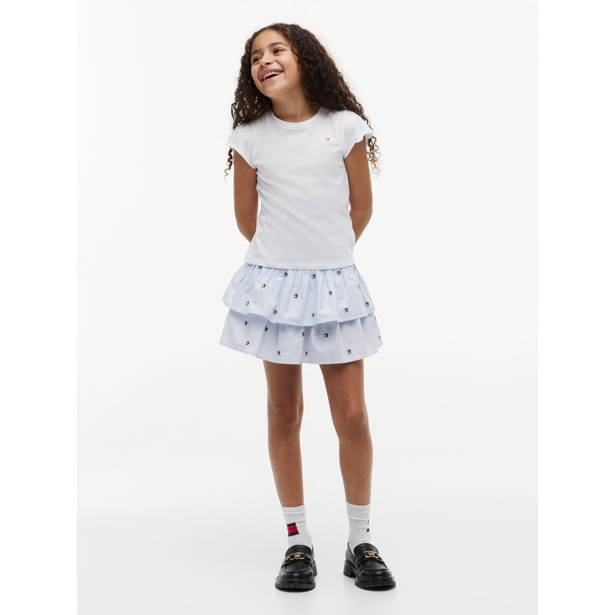 Tommy Hilfiger Sweet Blue Stripes Star Stripes Skjørt