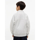 Tommy Hilfiger Light Grey Heather Hilfiger Varsity Zip Collegegenser