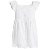 Tommy Hilfiger White Broiderie Anglaise Kjole S/S