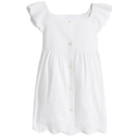 Tommy Hilfiger White Broiderie Anglaise Kjole S/S