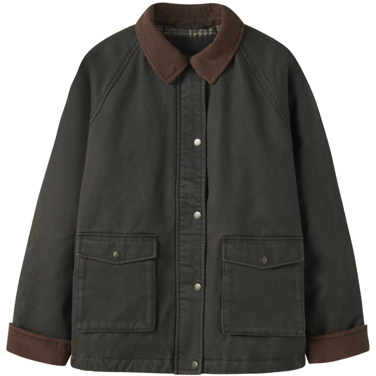 Name It Forest Night Nknmandana Oilskin Jakke