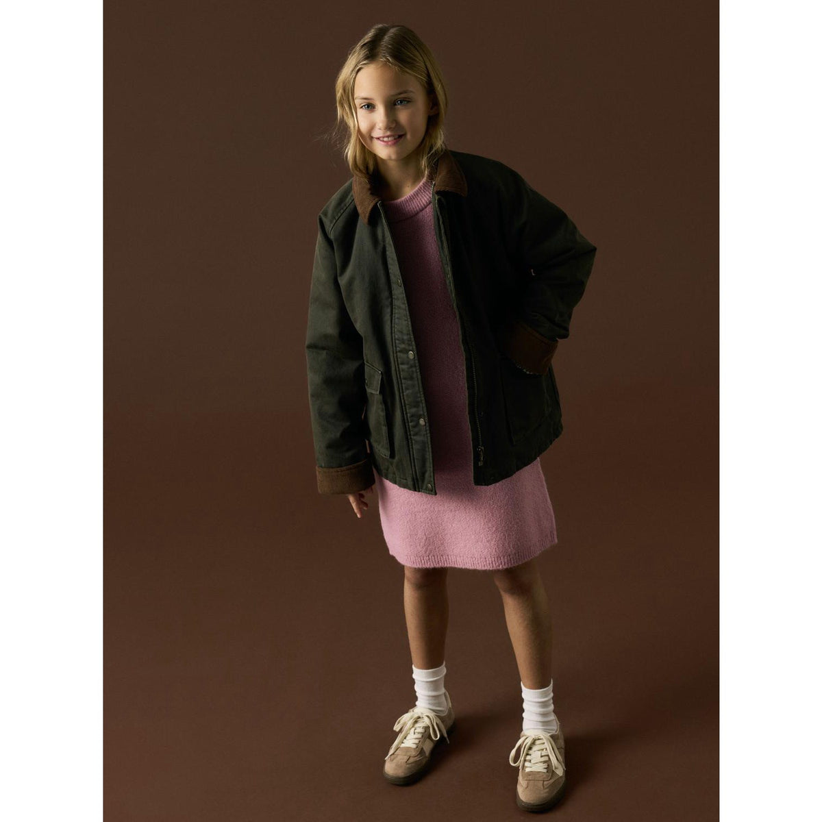 Name It Forest Night Nknmandana Oilskin Jakke