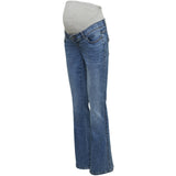 Mama;licious Medium Blue Denim Mlkairo Mb Flared Lomme Jeans "32