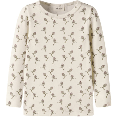 Lil'Atelier Turtledove Artichoke Nmfgayo Sig Ls Slim Topp Lil