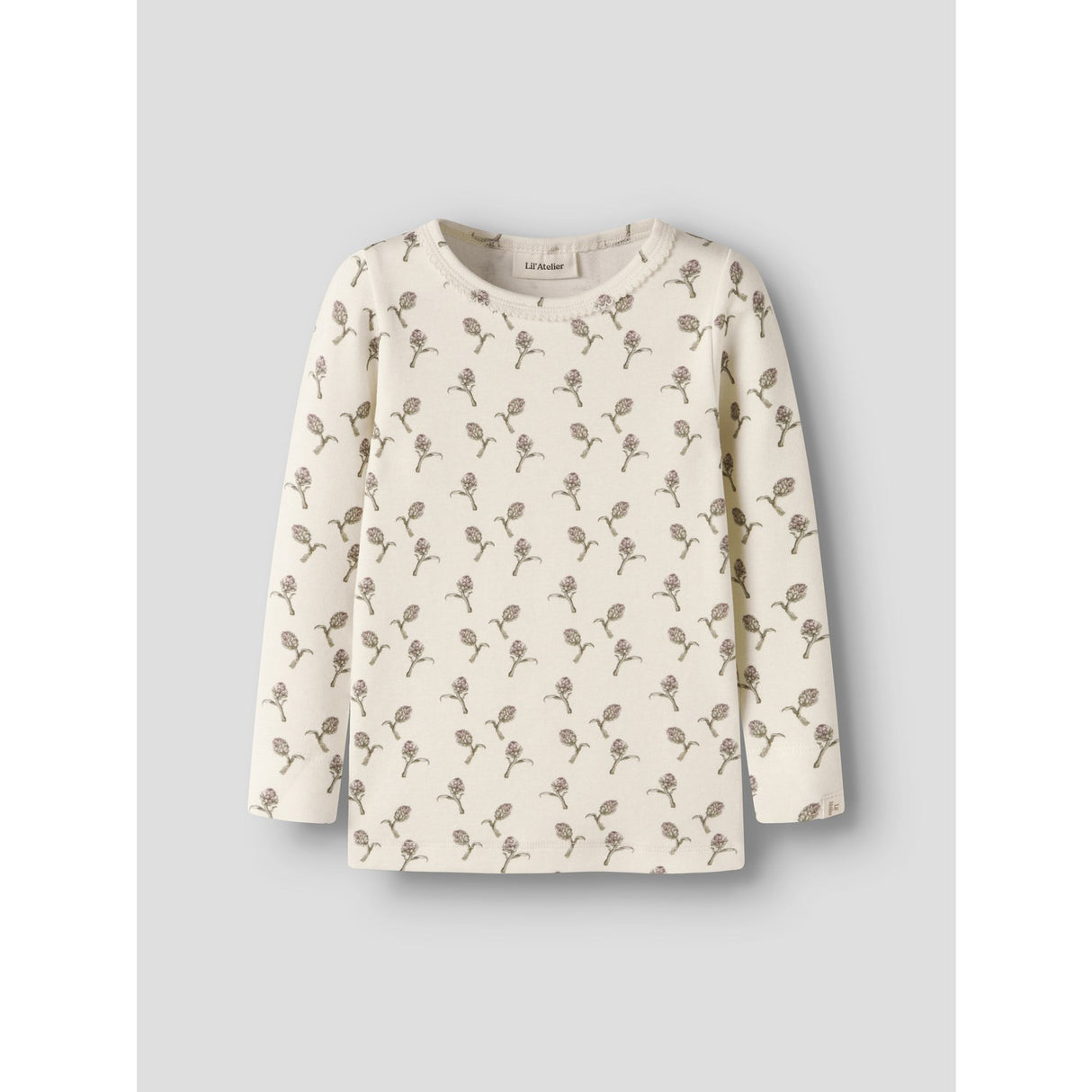 Lil'Atelier Turtledove Artichoke Nmfgayo Sig Ls Slim Topp Lil