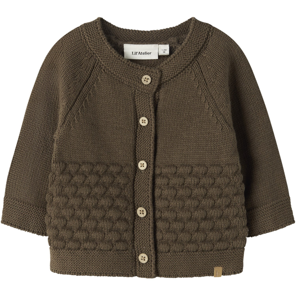 Lil'Atelier Teak Nbnnobir Ls Strikk Card Lil