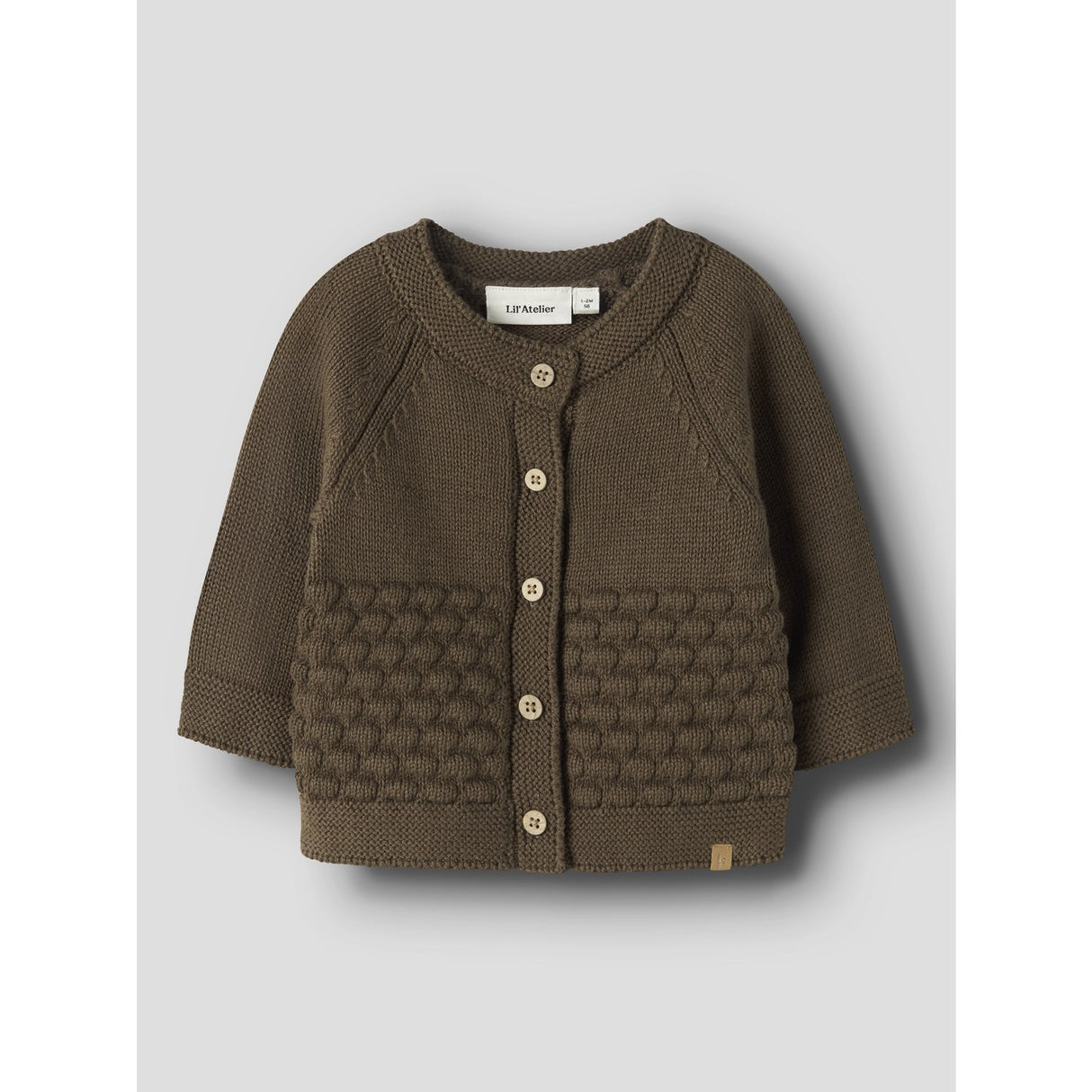 Lil'Atelier Teak Nbnnobir Ls Strikk Card Lil
