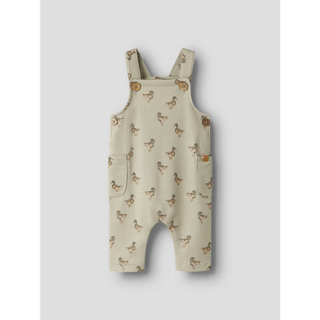 Lil'Atelier Moss Gray Duck Nbmjobo Afi Loose Sweat Overall Lil
