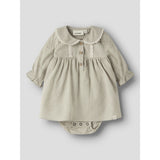 Lil'Atelier Moss Gray Nbfoleno Ls Loose Body Kjole Lil