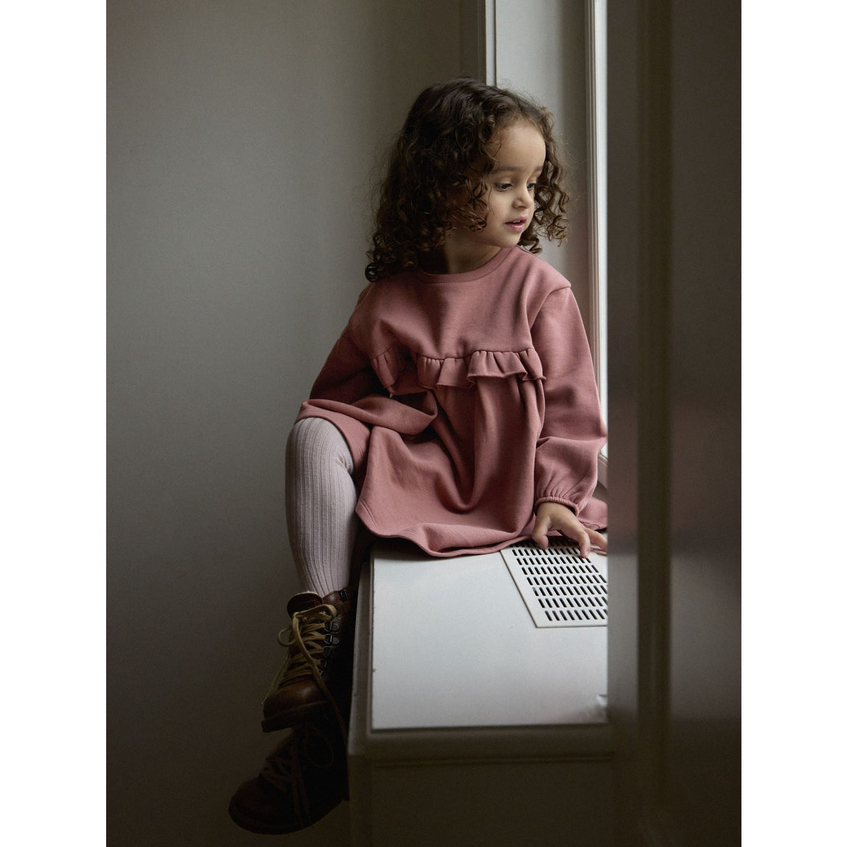 Lil'Atelier Withered Rose Nmfkilano Ls Loose Sweat Kjole Bru Lil