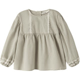 Lil'Atelier Moss Gray Nmfoleno Ls Loose Skjorte Lil