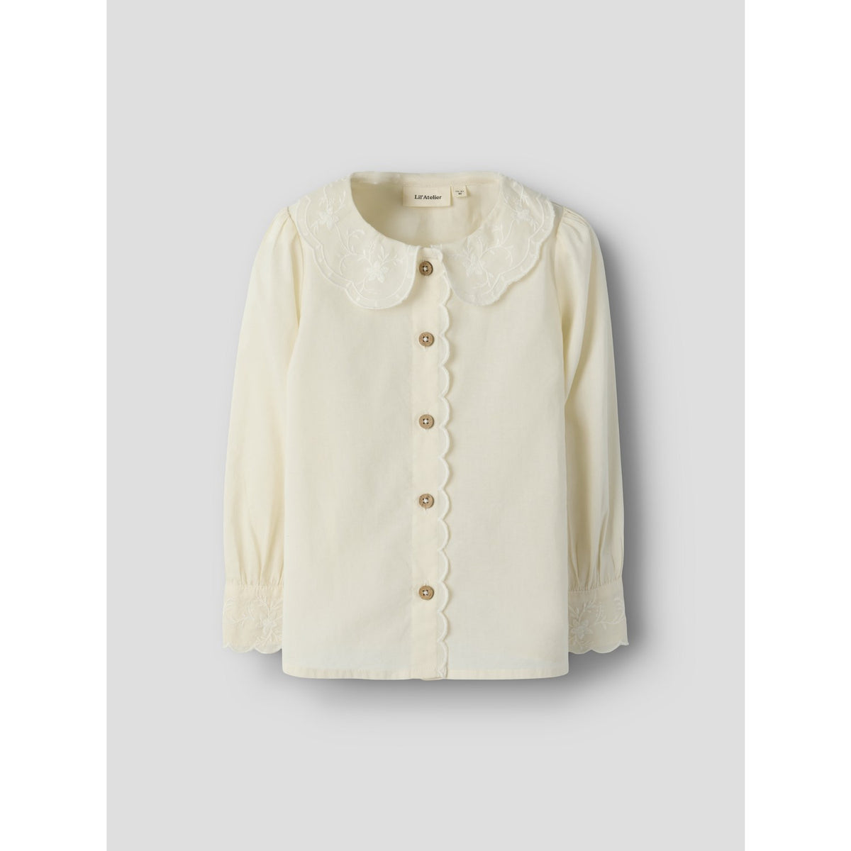 Lil'Atelier Turtledove Nmfola Ls Loose Skjorte Lil