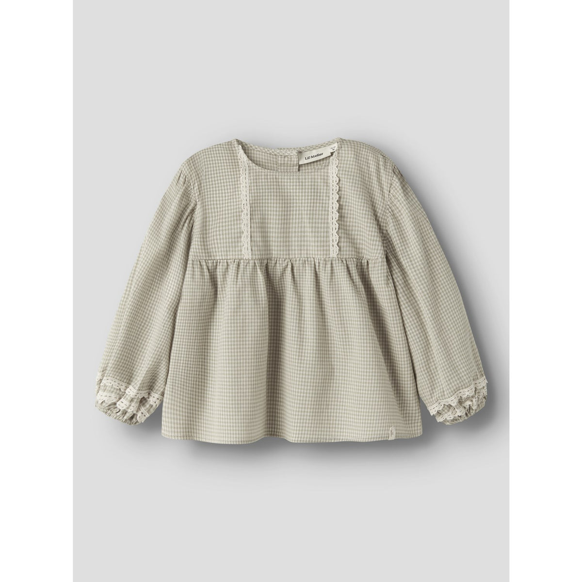 Lil'Atelier Moss Gray Nmfoleno Ls Loose Skjorte Lil
