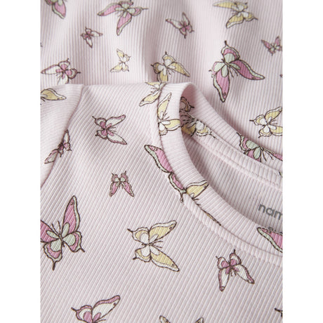 Name It Cradle Pink Butterflies Nmfvemma Ss Aop Kjole