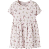 Name It Cradle Pink Butterflies Nmfvemma Ss Aop Kjole