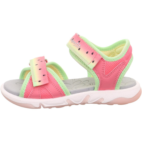 Superfit Pink/Lightgreen Pebbles Sandal