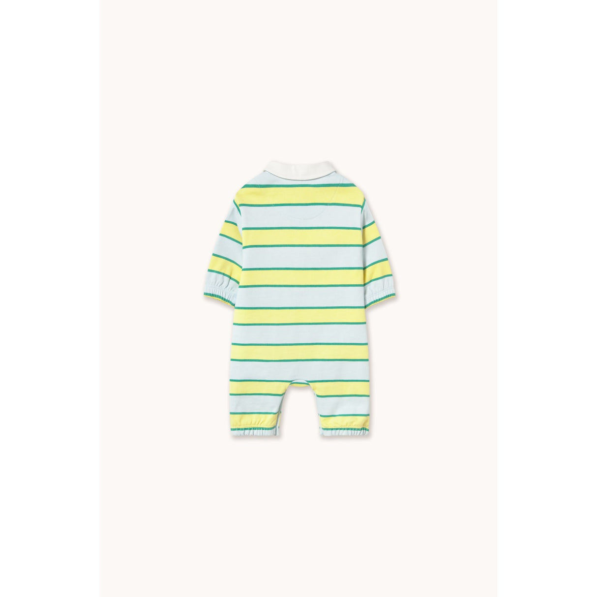 TinyCottons Ice Blue Retro Stripes Polo One-Piece