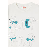 TinyCottons Off-white Poodle Graphic T-Shirt