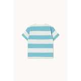 TinyCottons Light Cyan Stripes Strikk T-Shirt