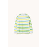 TinyCottons Ice Blue Retro Stripes Polo Collegegenser