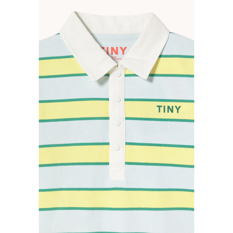 TinyCottons Ice Blue Retro Stripes Polo Collegegenser
