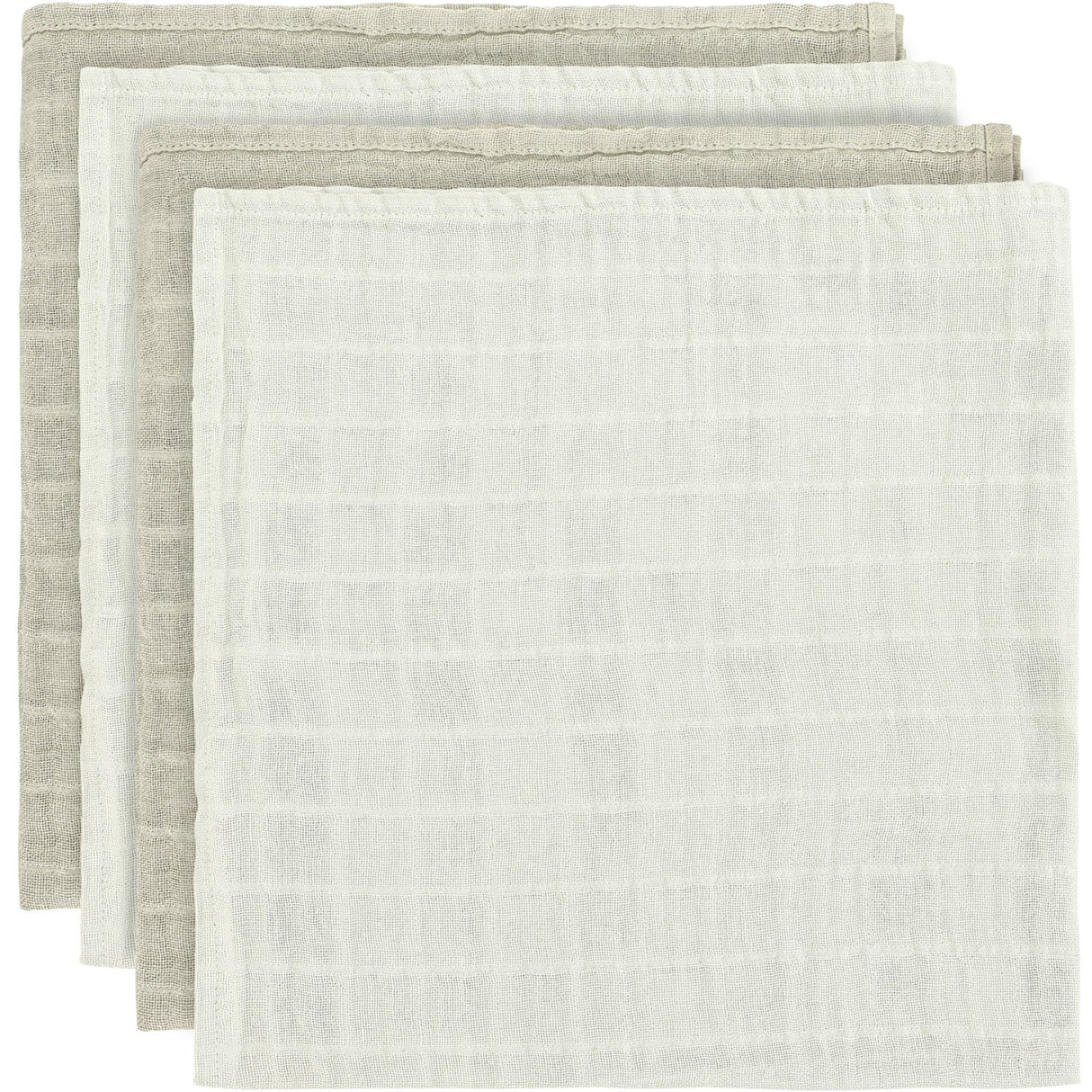 Pippi Dried Sage Muslin Cloth Solid (4-Pack)
