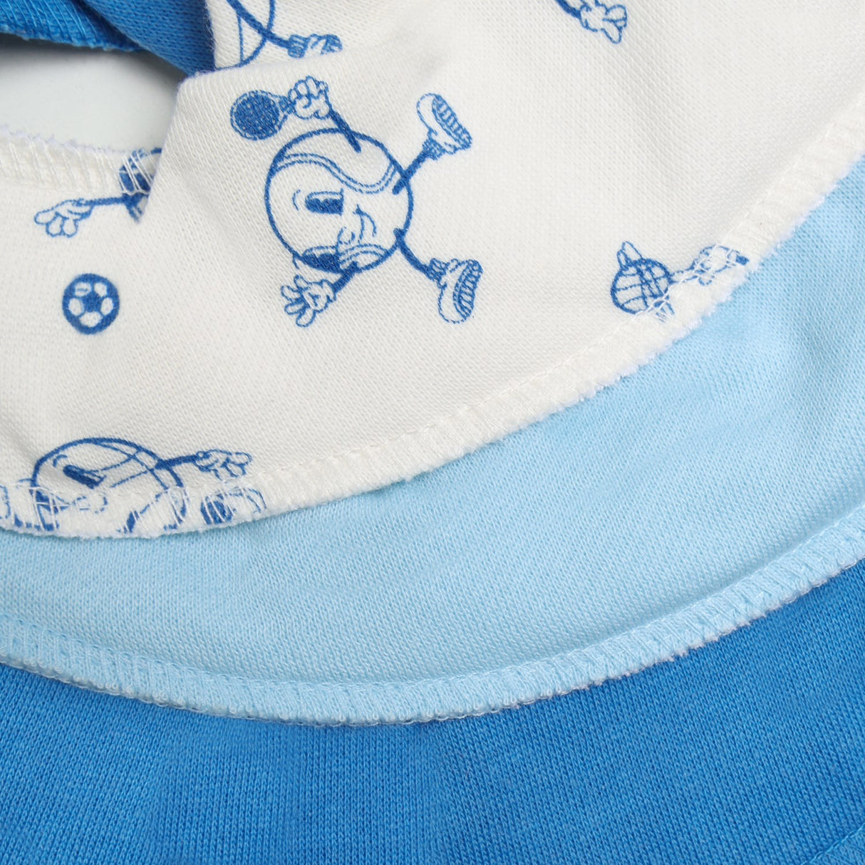 Pippi Light Dusty Blue Bandana Smekke Boy -Aop (3-Pack)