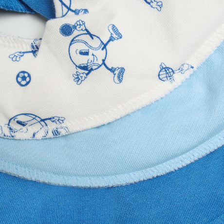 Pippi Light Dusty Blue Bandana Smekke Boy -Aop (3-Pack)