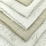Pippi Dried Sage Muslin Cloth (6-Pack)