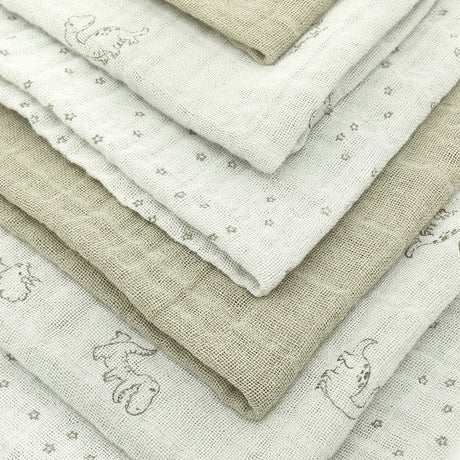 Pippi Dried Sage Muslin Cloth (6-Pack)